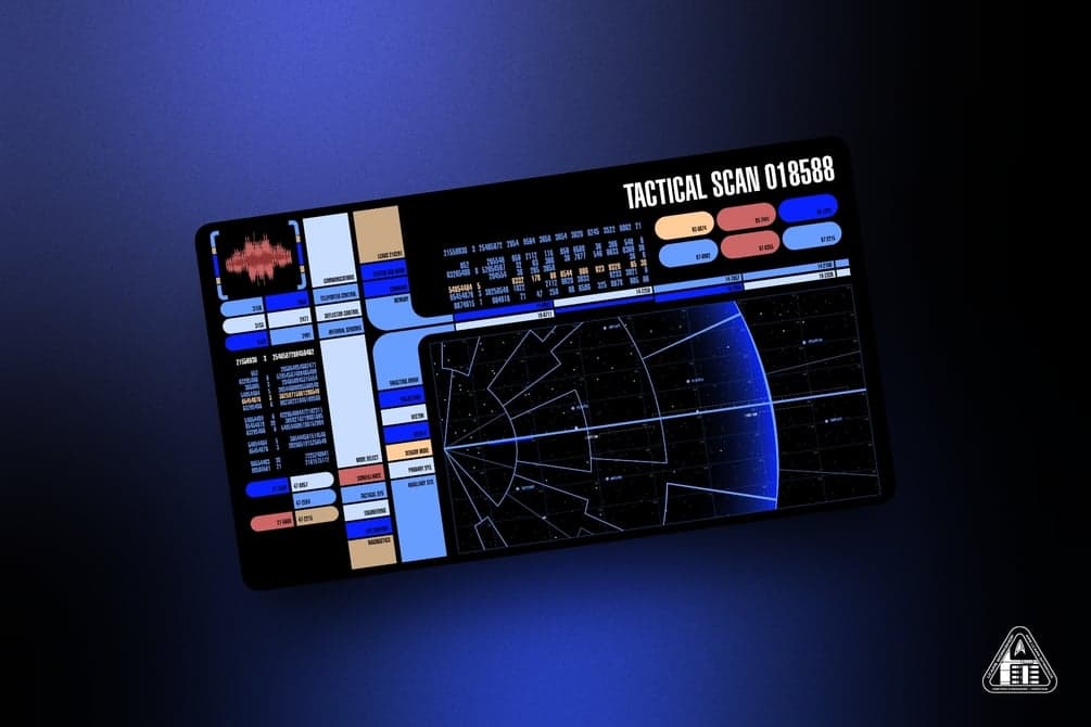 Nemesis Tactical Scan, an LCARS wallpaper by Michael Overton